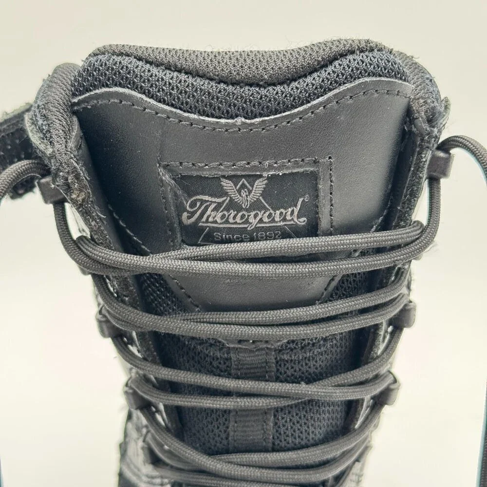 Thorogood Waterproof Tactical Boots Leather Steel Toe Work Safety Black Mens 10M